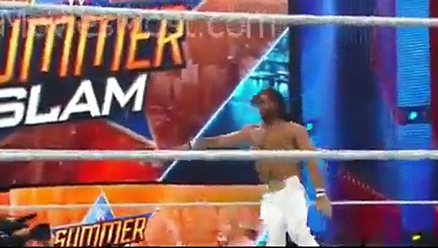 WWE SummerSlam 23-8-2015 John Cena vs Seth Rollins Title vs Title Full Match- CRAZY INTERFERENCE!!! -