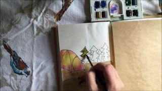 Journal With Me | Speed Painting Camping