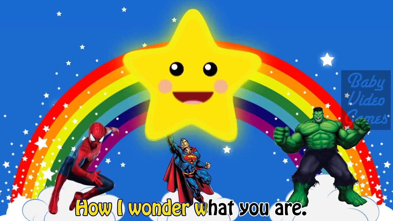 Spiderman Cartoon SuperHeroes Nursery Rhymes Super Hero for Children Song Education