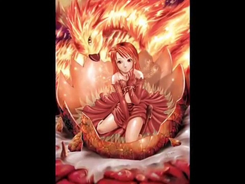 Gothic, Dark and Emo Girl and Angel Anime