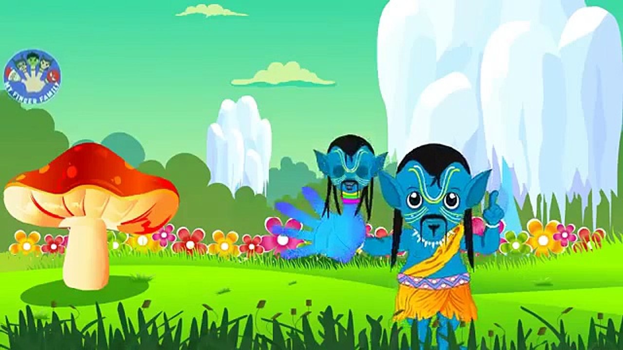 Finger Family Blue Man Family