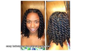 easy hairstyles for natural curly hair