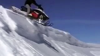 snowmobile cornice jumping in utah!