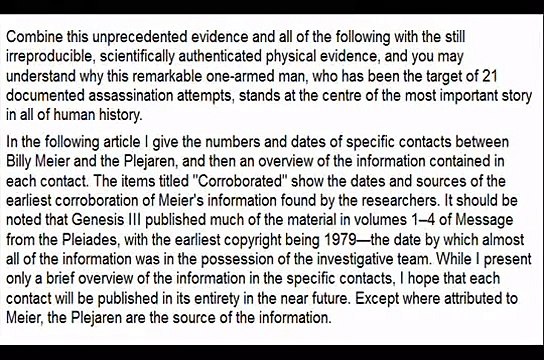 The Henoch Prophecies from the Billy Meier Contacts Part 1