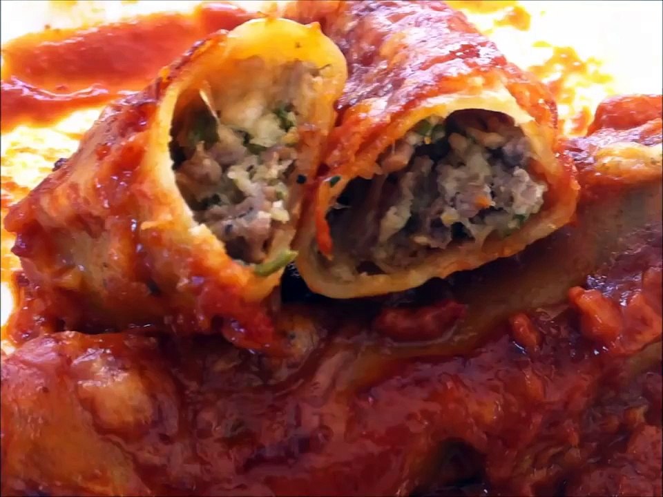 (¯`♥´¯)  CANNELLONI MIT HACKFLEISCH - makrouna mehchia (¯`♥´¯)