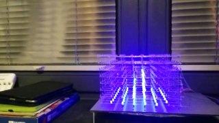 8x8x8 LED cube music visualization