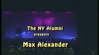Max Alexander at the NY Alumni reunion
