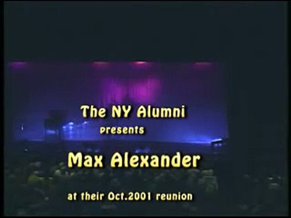 Max Alexander at the NY Alumni reunion