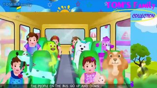 Wheels on the bus - Nursery rhymes songs for children - Kids songs Remix TOM Family
