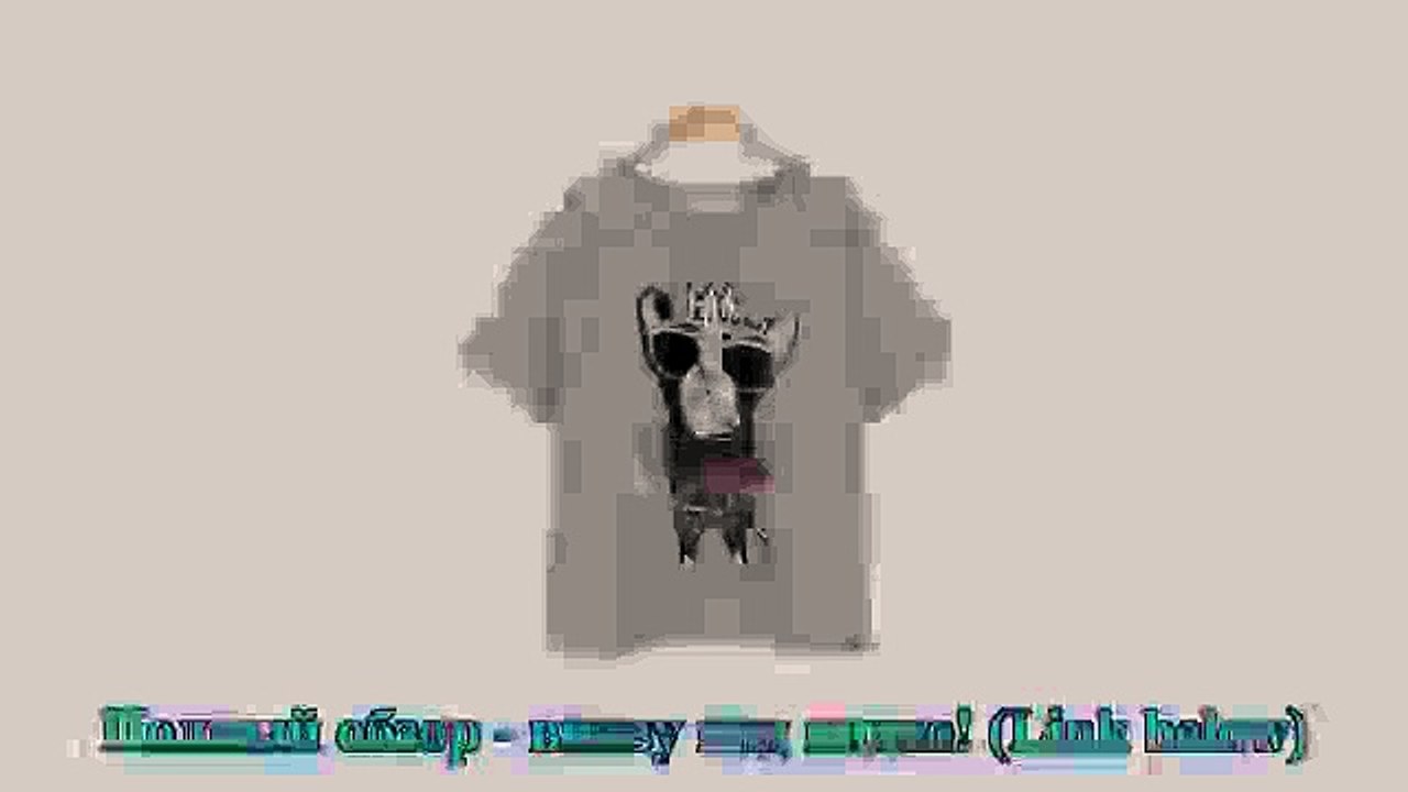 Stylish Cartoon Print T-shirt - Grey (L)