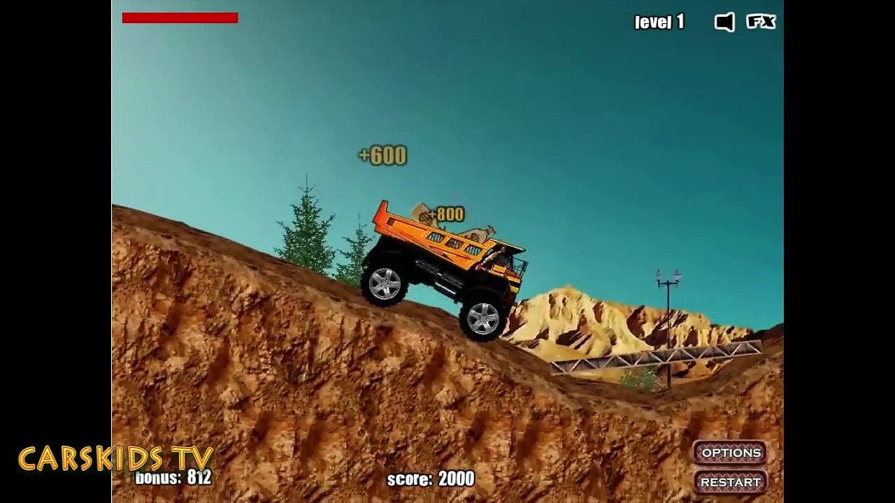 Big trucks racing for children  Vehicles  Cars  Games for children