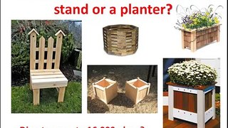 Wooden planter plans: How to make a Wood planter plan? Wood planter drawings needed? (Click Here)