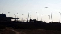 Aisana Airliners Boeing 767 cargo landing at RKSI korea incheon airport RWY 33R