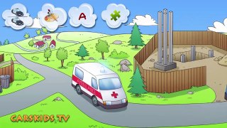 AMBULANCE  Learn transport  Street vehicles  cars for kids learning