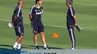 Mourinho with the first training at Real (M)