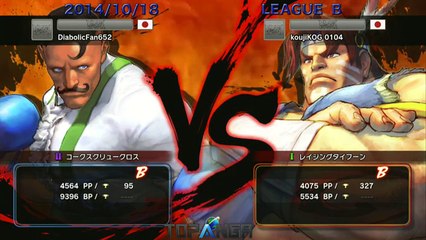 USF4 - Akutagawa (Dudley) vs KojiKOG (T.Hawk) - TL4B Round9 Battle9