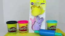 Play Doh Peeps Tutorial Easter Play Dough Cookie Cutter Animals Candy Playdoh