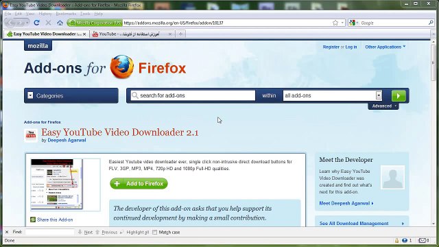 یک روش ساده برای دانلود کردن ویدیو از یوتوب با فایرفاکس