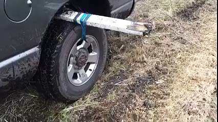 Car stuck in mud recovery - Most intelligent and creative