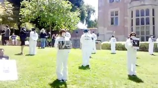 UCLA demo against laboratory animal testing