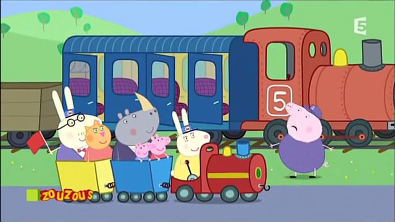 Peppa Pig Le petit train de Papy Pig - Dailymotion Video