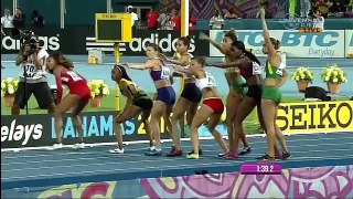 USA women win 4x400m Richards-Ross Splits 48.79 World Relays 2015