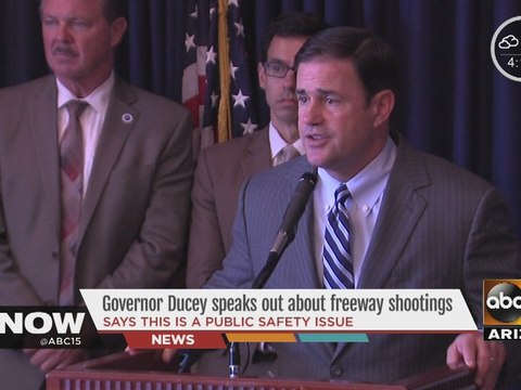 Governor Ducey speaks out about freeway shootings