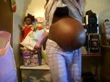 9 months Pregnant with twins dancing
