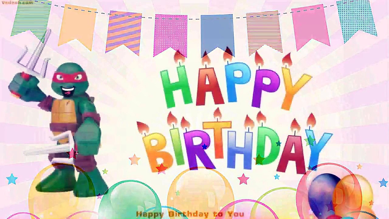 Happy Birthday Song |Teenage Mutant Ninja Turtles Raphael Children ...