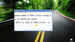How to make a fake virus on Notepad