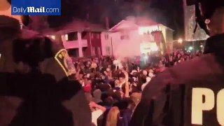 Unrest on the streets of Kentucky following basketball result