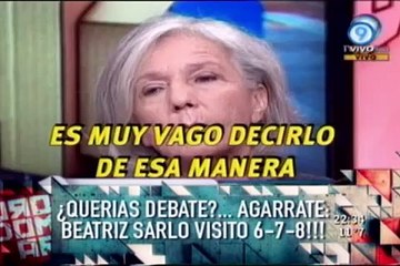 Duro de Domar - ¿Querías debate? Agarrate: Beatriz Sarlo visitó 678!!! 25-05-11