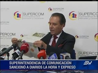 Supercom y las sanciones a La Hora y Expreso
