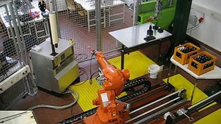 ABB and Engel robot pouring drinks