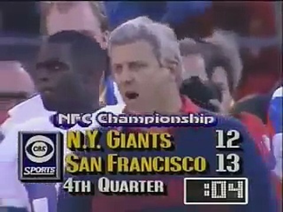 New York Giants Vs San Francisco 49ers Game Winning Field Goal 1990 NFC Championship
