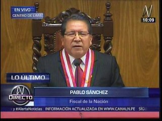 Pablo Sánchez: "Agendas atribuidas a Nadine Heredia deben ser objeto de comprobación"