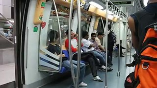 Singapore metro train - fast, comfortable and non-polluting.