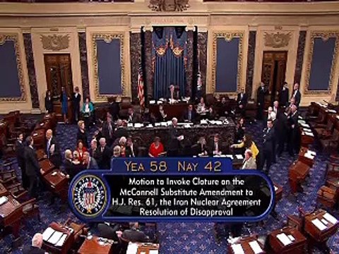 سنا لایحه بیش از whelmingly هسته ای ایران می گذرد Senate over whelmingly passes Iran nuclear bill 11-09-15