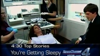 Hypnotherapy, News Anchor hypnotized Live real hypnsis kfor4 tv.