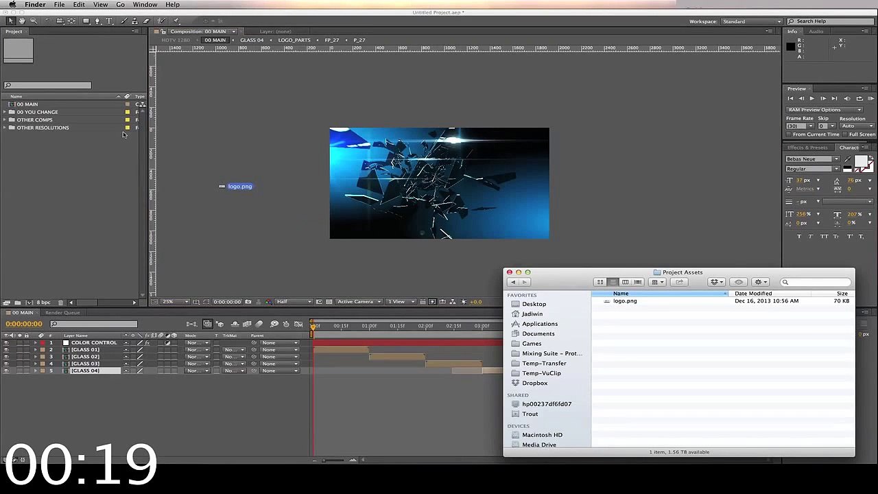 4 Logo Adobe After Effects Tutorial