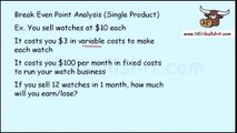 2 Easy Steps: Break Even Analysis for Cost Volume Profit Analysis Tutorial