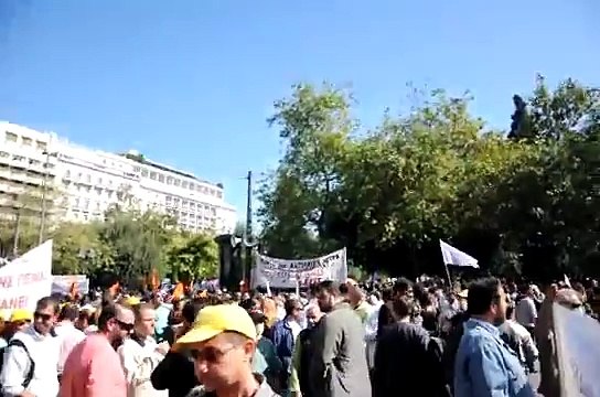Protests in Athens, Greece Oct 20th, 2011