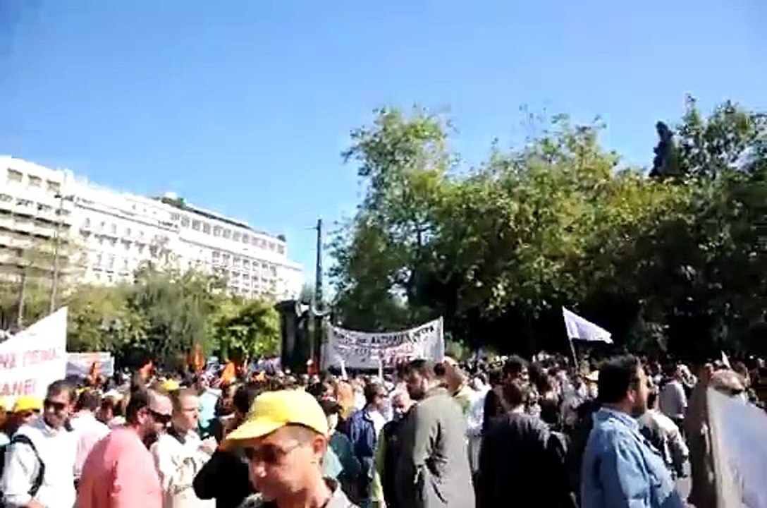 Protests in Athens, Greece Oct 20th, 2011
