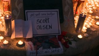 Vigil for Scott Olsen, Critically Injured Iraq War Vet, at Occupy Oakland, October 27, 2011