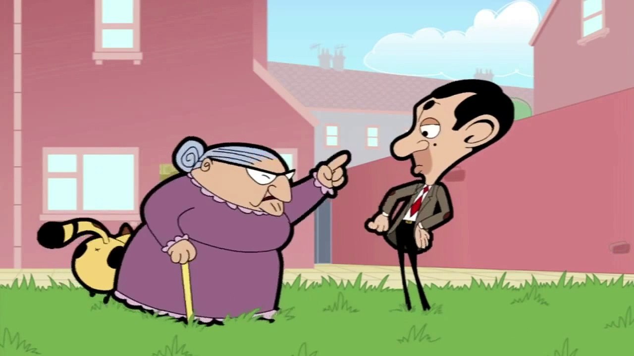 Mr Bean - Lawnmower invention