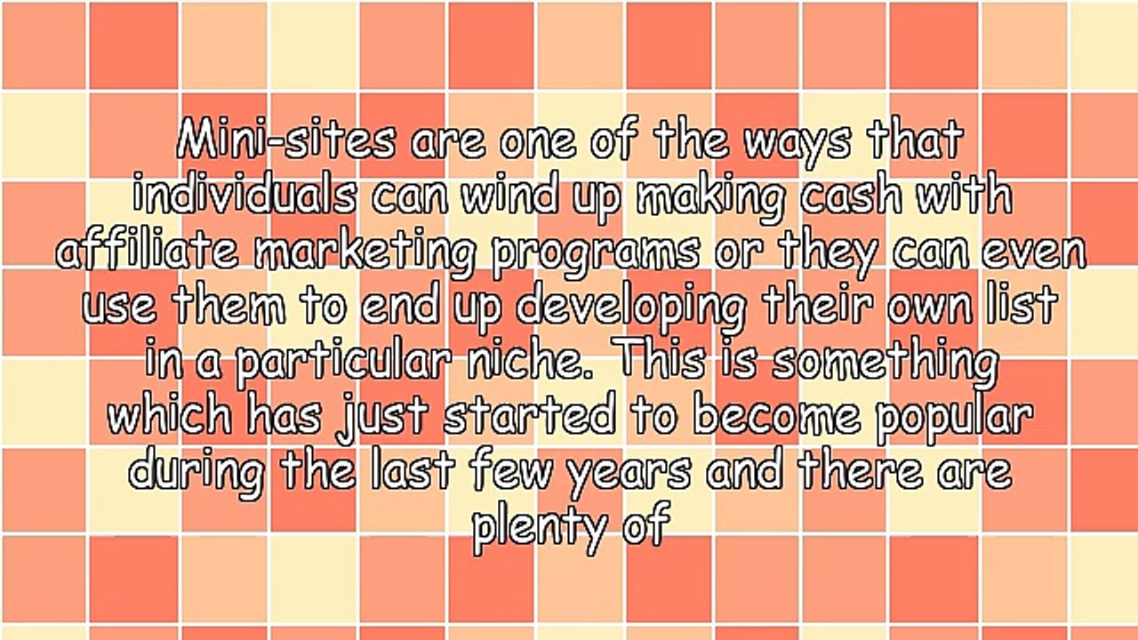 Making Use Of Mini-Sites So As To Make Money On The Web