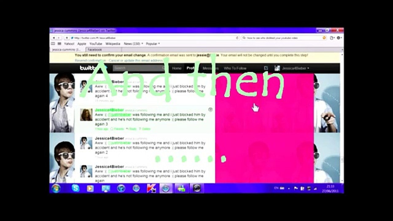 How to get JUSTIN BIEBER to follow you on twitter