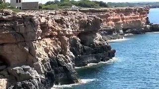 22.5 m cliff jump mallorca, cala pi