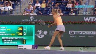 Maria Sharapova vs Dinara Safina 2011 Indian Wells Highlights [HD]
