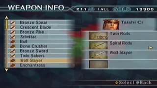 Dynasty Warriors 5 Empires - How to Obtain All 3 Weapons..